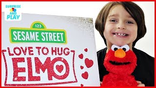 Love to Hug Elmo Plush Sesame Street Toy Unboxing [upl. by Park]