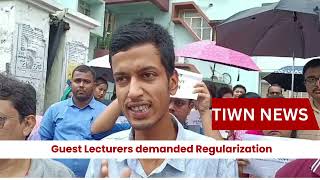 Tripura Degree Colleges’ Guest Lecturers Demand for ‘Regularization’ [upl. by Eirameinna]