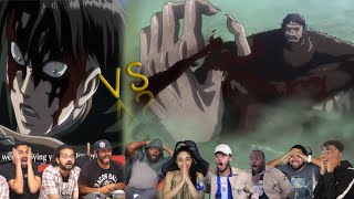 Levi vs Beast titan Reaction mashup  attack on tittan [upl. by Staal]