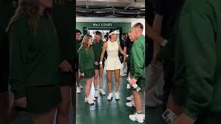 Wholesome moments from Emma 🫶 Wimbledon Shorts Tennis [upl. by Shermie]