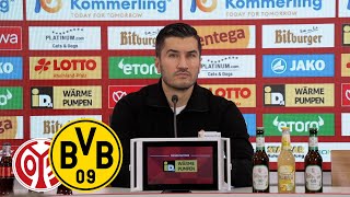 Pressekonferenz mit Sahin amp Henriksen  Mainz 05  BVB 31 [upl. by Maryjo]