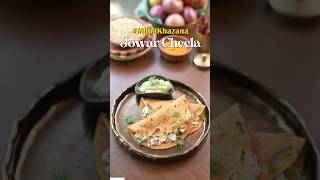 Jowar cheela for a easy and healthy start 😍 jowarrecipes milletrecipes milletkhazana [upl. by Medrek717]