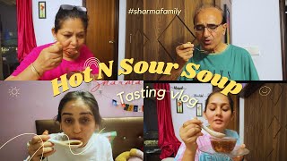 Kritika Ne Soup Banaya Pehli Baar  Sharma Sisters  Tanya Sharma  Krittika M Sharma tastingvlog [upl. by Carissa]