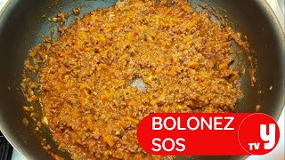 Bolonez Sos Bolognese Sauce Tarifi Nasıl Yapılır [upl. by Smiley]