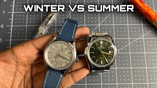 More Differences Than You’d Expect  Grand Seiko quotWinterquot SBGA415 Versus quotSummerquot SBGH271 [upl. by Kissie583]