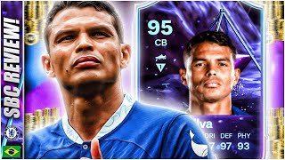 95 RATED END OF AN ERA THIAGO SILVA SBC REVIEW IN EAFC24 [upl. by Gottfried]