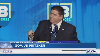 Governor JB Pritzker delivers victory speech following 2022 Midterm Elections [upl. by Elin412]