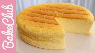 Japanischer Cotton Cheesecake Käsekuchen  BakeClub [upl. by Nytsud357]