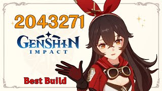 Amber 43k To 2 Million Damage Showcase  Best Amber Build Genshin Impact [upl. by Malilliw684]