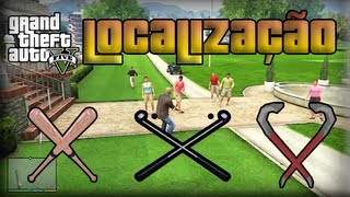 GTA V  Localização do Taco de Baseball Taco de Golfe e Pé de Cabra  GTA 5 Português PTBR [upl. by Arne]