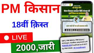 PM Kisan Yojana 18th Installment Payment Released  PM Kisan 18th Installment 2024  आ गये 2000 रू [upl. by Ahto]