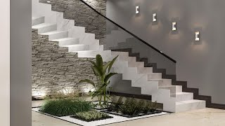 BEST 100 MODERN INDOOR STAIRCASE DESIGN IDEAS  TIPS TO CHOOSE PERFECT STAIRS FOR FANCIER INTERIOR [upl. by Horan]