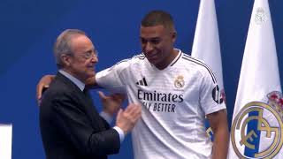 Real Madrid la présentation officielle de Kylian Mbappé au stade Santiago Bernabeu [upl. by Aikas8]