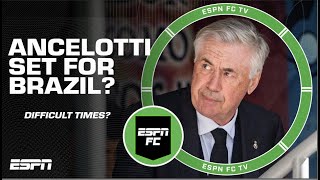 Carlo Ancelotti set to trade Real Madrid for Brazil Who’s going to be the bad guy  ESPN FC [upl. by Oira]