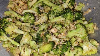 Butter garlic broccoli with peanutsBroccoli recipeHealthy breakfast buttergarlicbrocoliwithpeanut [upl. by Ecyt]