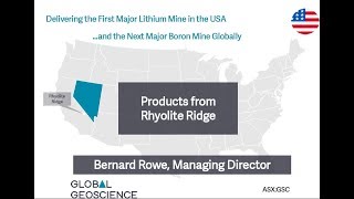 Products From Rhyolite Ridge  MD Bernard Rowe [upl. by Letnwahs284]