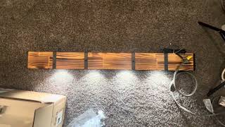 Wooden led pendant lamp from Home Depot unboxed [upl. by Franciska955]