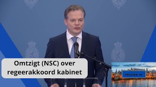 Omtzigt NSC over het regeerakkoord quotDe stem van het VOLK wordt EINDELIJK gehoordquot [upl. by Macswan]