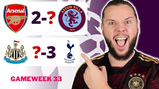 Premier League Gameweek 33 Predictions amp Betting Tips [upl. by Aliel230]