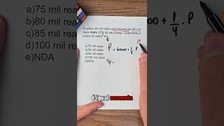 Questão de interpretação de texto em Matemática carro equação [upl. by Jair]