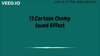 Cartoon Chomp Sound Effect [upl. by Nooj245]