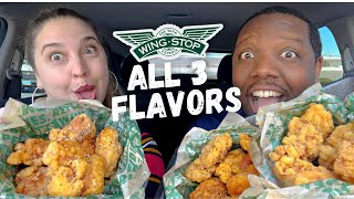 What Are These Wings Trying WINGSTOP 3 NEW Flavors [upl. by Atinor]