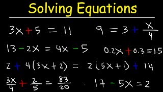 Algebra  How To Solve Equations Quickly [upl. by Lawrenson]