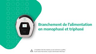 eProWallbox  Branchement de lalimentation en monophasé et triphasé [upl. by Etnoel]