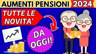 ✅AUMENTI PENSIONI GENNAIO 2024👉TUTTE LE NOVITA DA OGGI❗️ [upl. by Adnohsor]