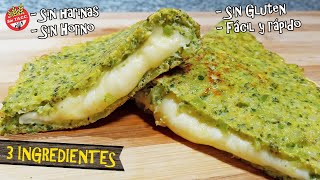 🥦DESAYUNO O CENA CON 3 INGREDIENTES BROCOLI HUEVO QUESO Sin harinas Sin horno FÁCIL RÁPIDO BARATO [upl. by Cowden]