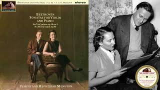 Beethoven Violin Sonata No 10  Yehudi Menuhin violin Hephzibah Menuhin piano Recorded 1961 [upl. by Amalberga]