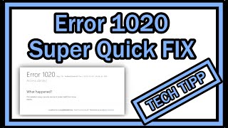 Error 1020  Access denied  SUPER QUICK FIX Chrome Windows [upl. by Roberts]