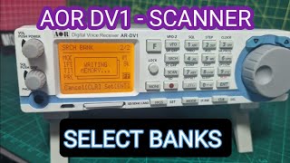 AOR DV1 SCANNER  CREATE BANKS amp SEARCH FREQ [upl. by Naida]