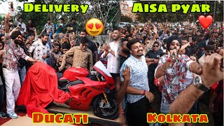 Finally Ducati ki delivery leli 😍 or aisi Delivery Life mai pehli baar li Kolkata mai ❤️ sab hairaan [upl. by Proulx]