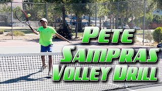 The Pete Sampras Volley Drill watch for clay court [upl. by Victoir]