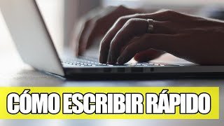 Cómo Escribir Rápido en el Teclado Mecanografia [upl. by Ahteres]