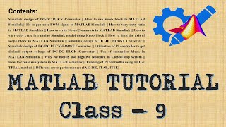 MATLAB TUTORIAL Class 9 Beginner to Advanced Level [upl. by Toogood616]