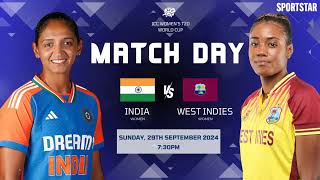 IND W vs WI W Highlights Jemimah’s Fift 2024 09 29 [upl. by Aeuhsoj]