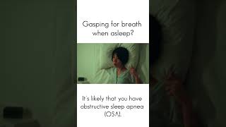 Gasping for breath when asleep along with snoring is one of the symptoms of Obstructive Sleep Apnea [upl. by Fitzpatrick]