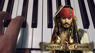 Piratas del Caribe  Theme  Piano Tutorial  Notas Musicales  Cover [upl. by Ynez]