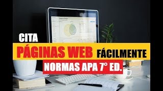 CÓMO CITAR PÁGINAS WEB FÁCILMENTE SEGÚN NORMAS APA SÉPTIMA EDICIÓN 7ma [upl. by Turley]