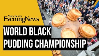 World Black Pudding Throwing Championship in Greater Manchester [upl. by Enirod]