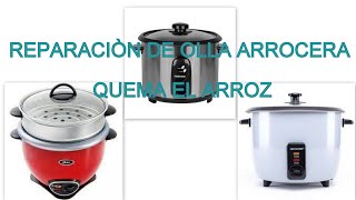 REPARACIÒN DE OLLA ARROCERA CON TERMOSTATO PARA TIBIAR EL ARROZ MARCA SILVER ROYAL  QUEMA EL ARROZ [upl. by Annaor]