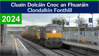 Clondalkin Fonthill Station  Iarnród Éireann Irish Rail Passenger Per Way amp Freight Trains [upl. by Fachini]