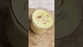 Kesar Badam Milk Shake Almond saffron milk recipe 🥛food recipe youtubeshorts zaikadiaries [upl. by Anuahsal]