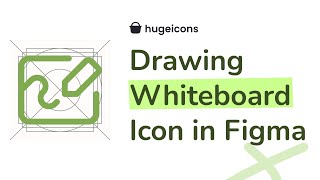 How to Draw Whiteboard Icon in Figma  figmatutorial [upl. by Aynatahs241]