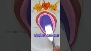 Color mixing 🤍🤎💗💜 making lavender colour youtubeshorts colourmixing artwork [upl. by Darum]