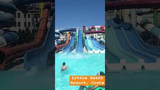 Lyttos Beach Hotel Crete waterpark in your hotel Greece Hotel [upl. by Lobell]