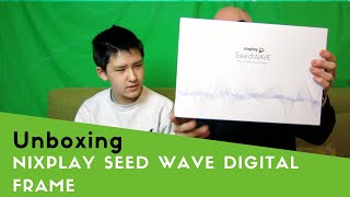 Nixplay Seed Wave Digital Frame unboxing [upl. by Adnil334]