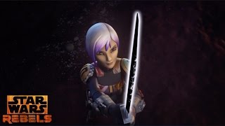 Star Wars Rebels Kanan Gives Sabine the Darksaber [upl. by Flieger]